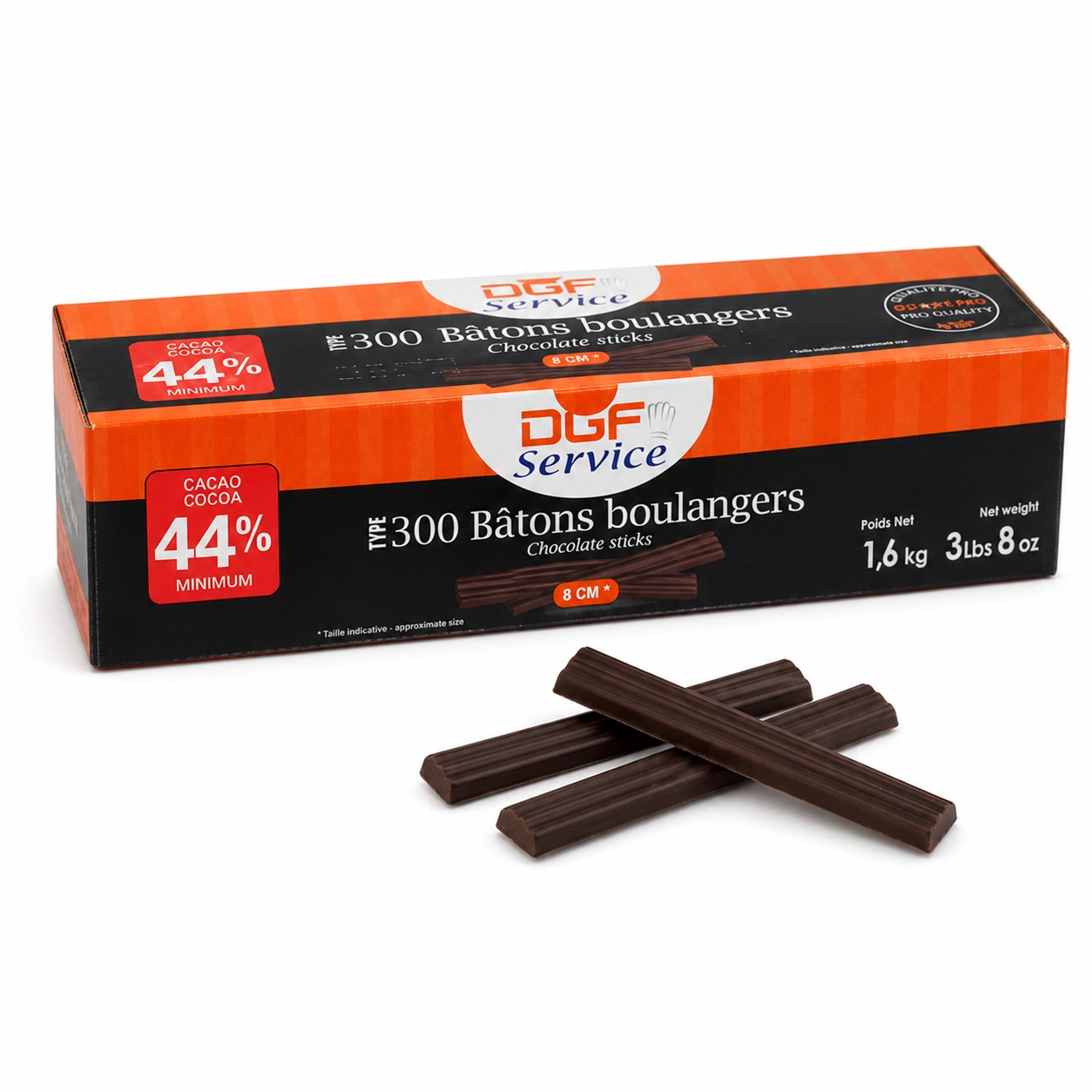 DGF Chocolate Sticks 44%